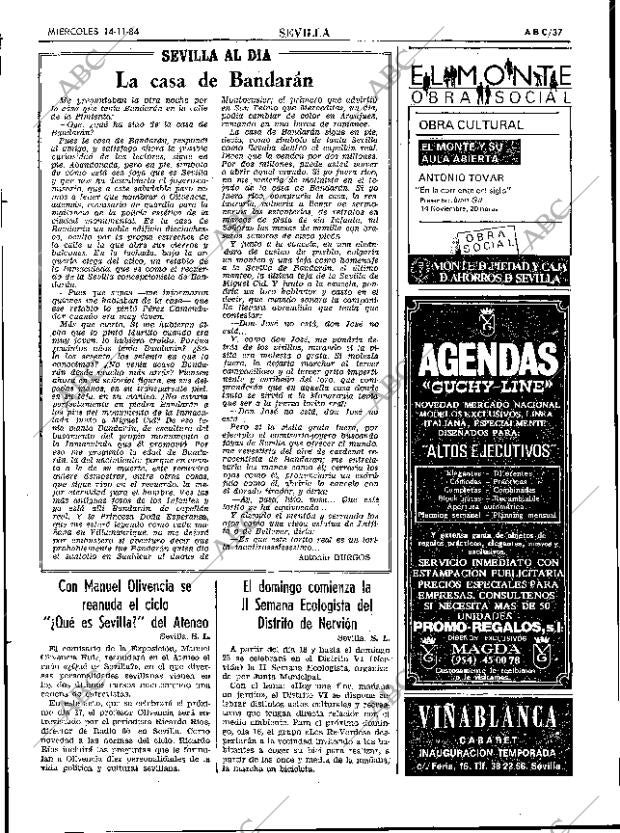 ABC SEVILLA 14-11-1984 página 37