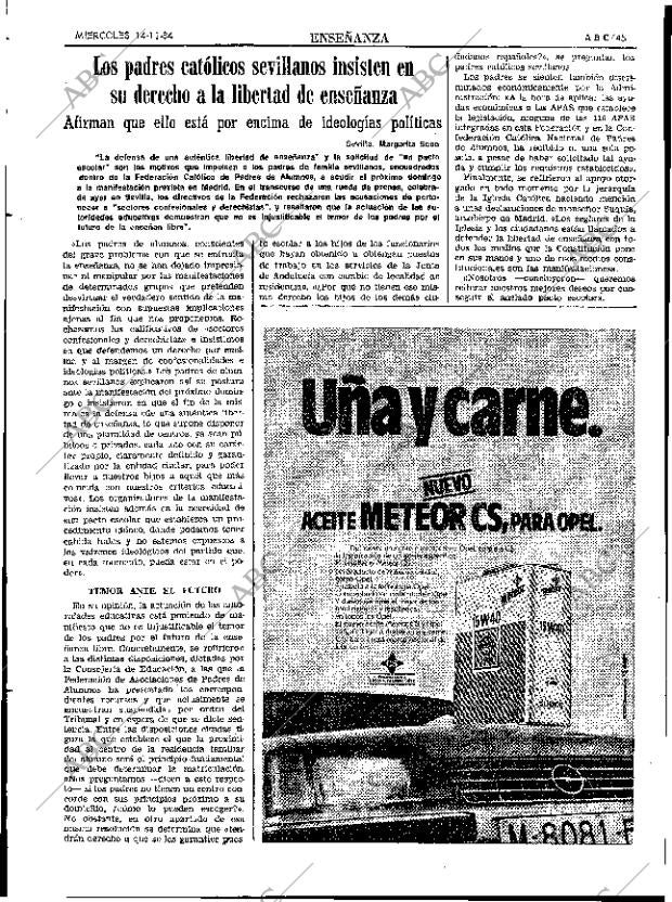 ABC SEVILLA 14-11-1984 página 45