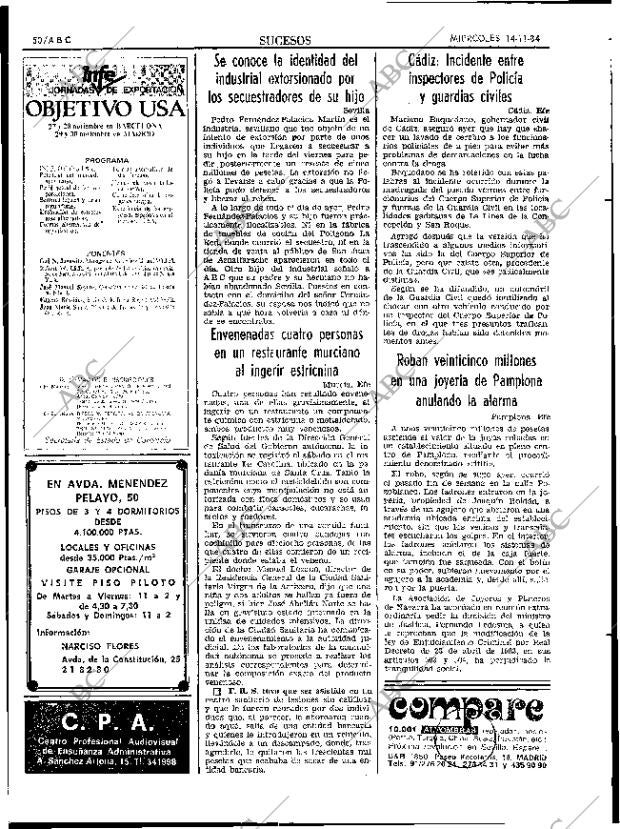 ABC SEVILLA 14-11-1984 página 50