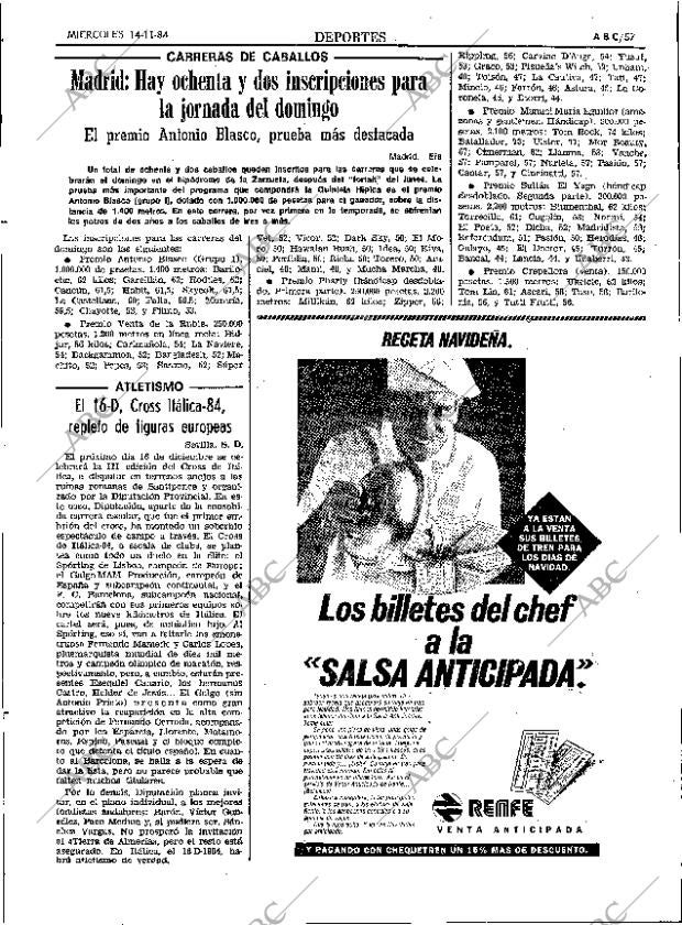 ABC SEVILLA 14-11-1984 página 57