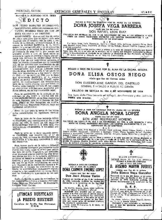ABC SEVILLA 14-11-1984 página 67