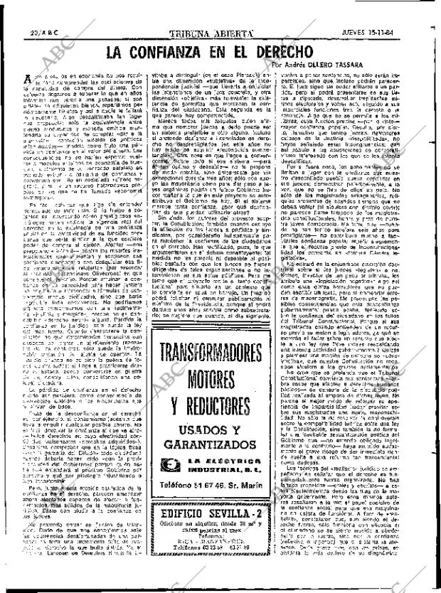 ABC SEVILLA 15-11-1984 página 20