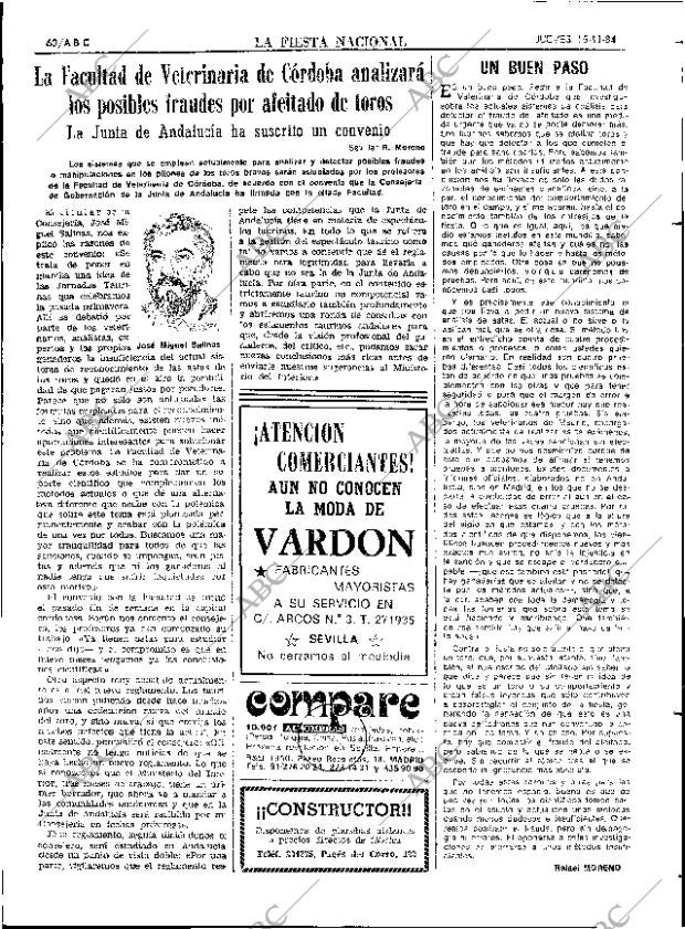 ABC SEVILLA 15-11-1984 página 60