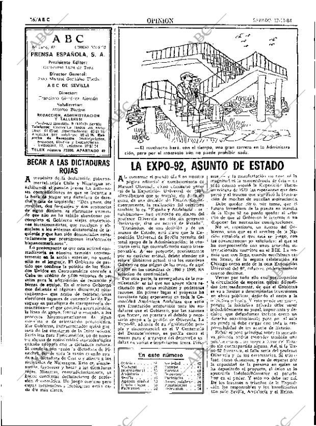 ABC SEVILLA 17-11-1984 página 16