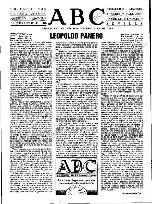 ABC SEVILLA 17-11-1984 página 3