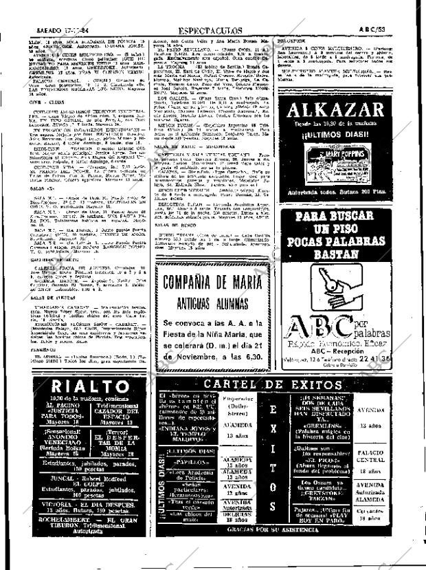ABC SEVILLA 17-11-1984 página 53