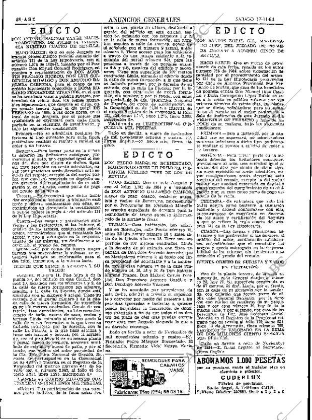 ABC SEVILLA 17-11-1984 página 58