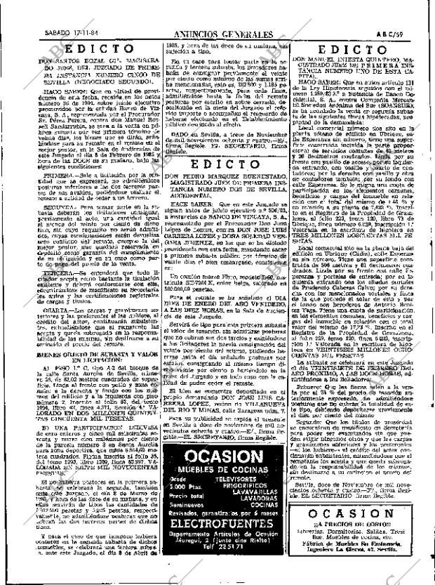 ABC SEVILLA 17-11-1984 página 59