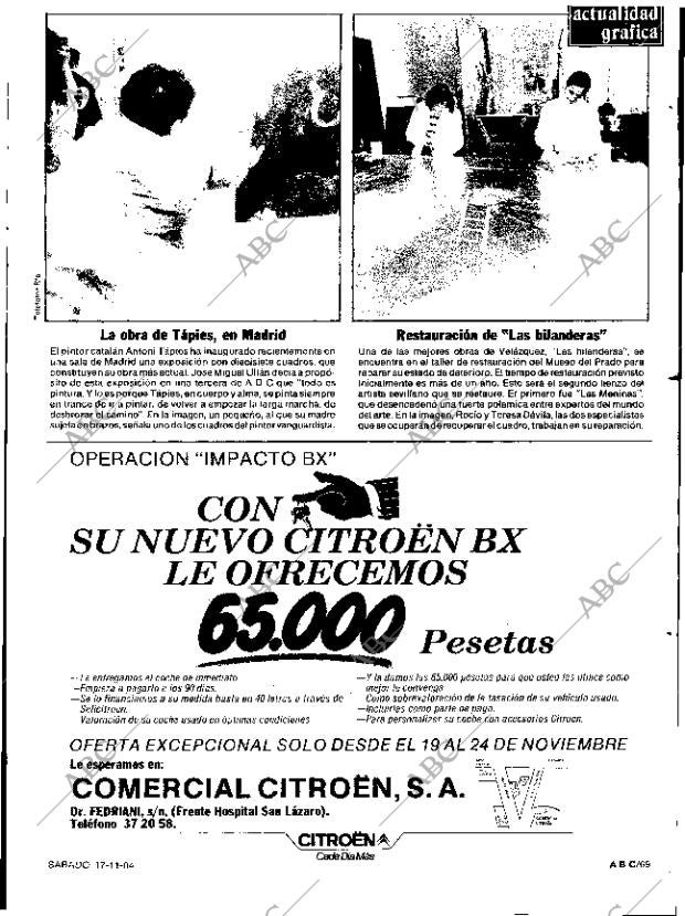 ABC SEVILLA 17-11-1984 página 69