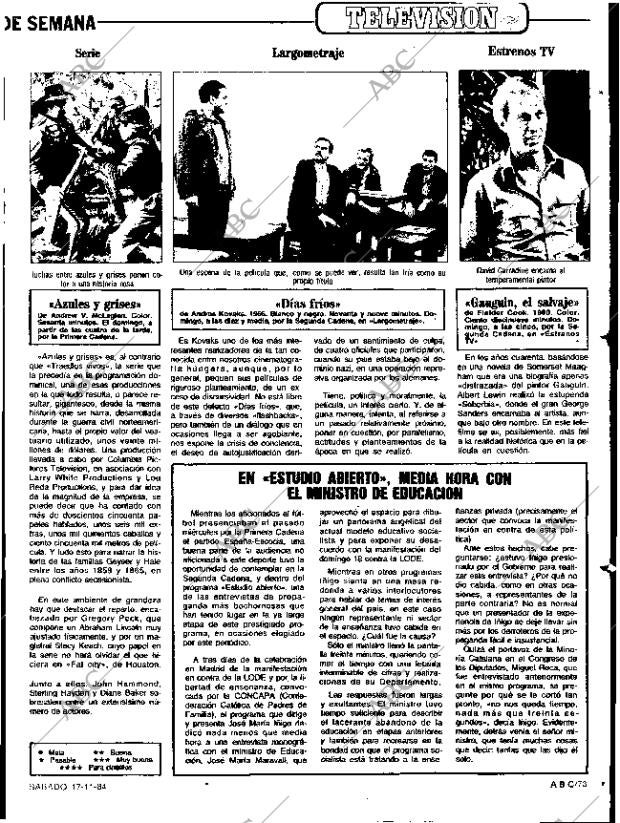 ABC SEVILLA 17-11-1984 página 73