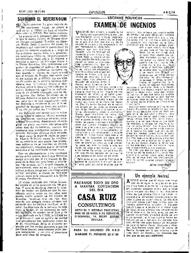 ABC SEVILLA 18-11-1984 página 19