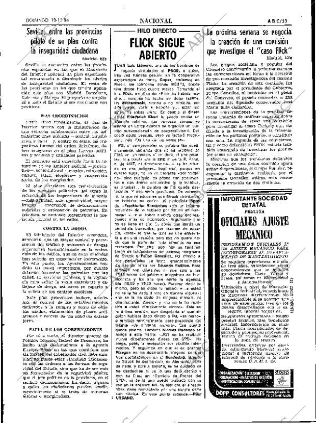 ABC SEVILLA 18-11-1984 página 23