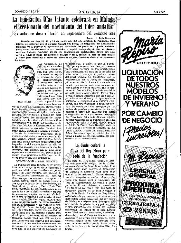 ABC SEVILLA 18-11-1984 página 37