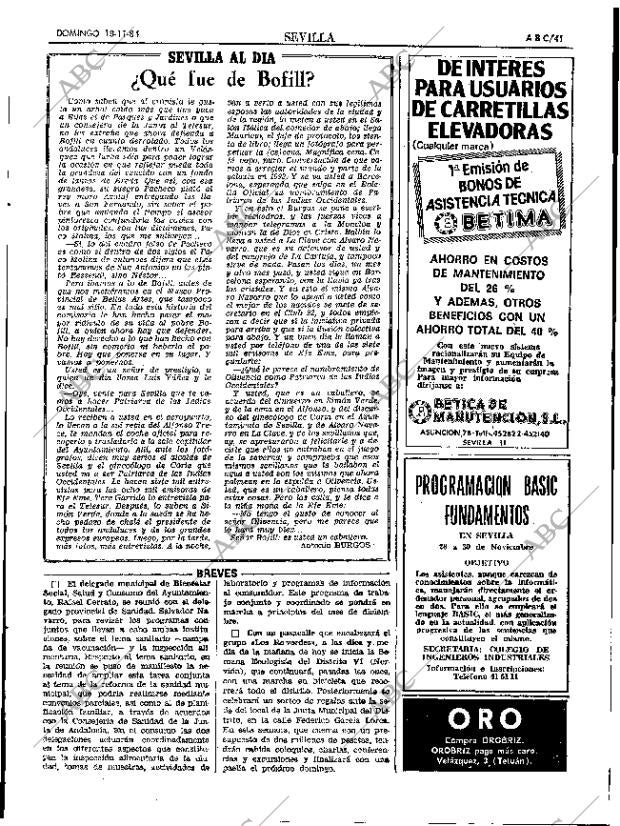 ABC SEVILLA 18-11-1984 página 41