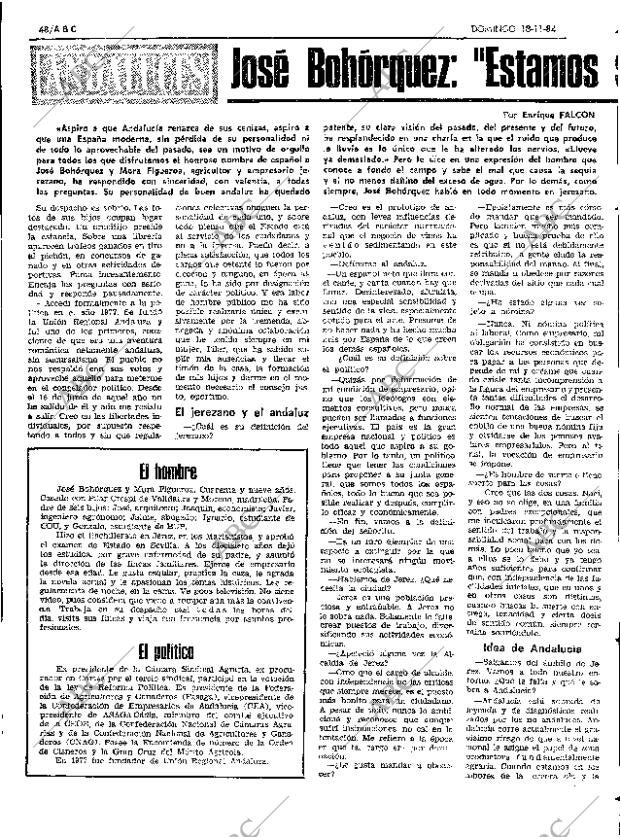 ABC SEVILLA 18-11-1984 página 48