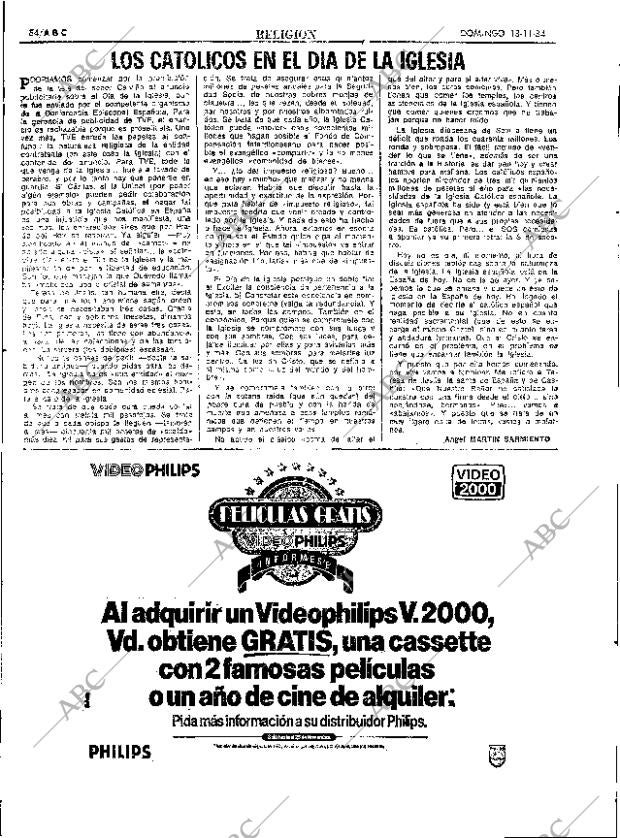 ABC SEVILLA 18-11-1984 página 54