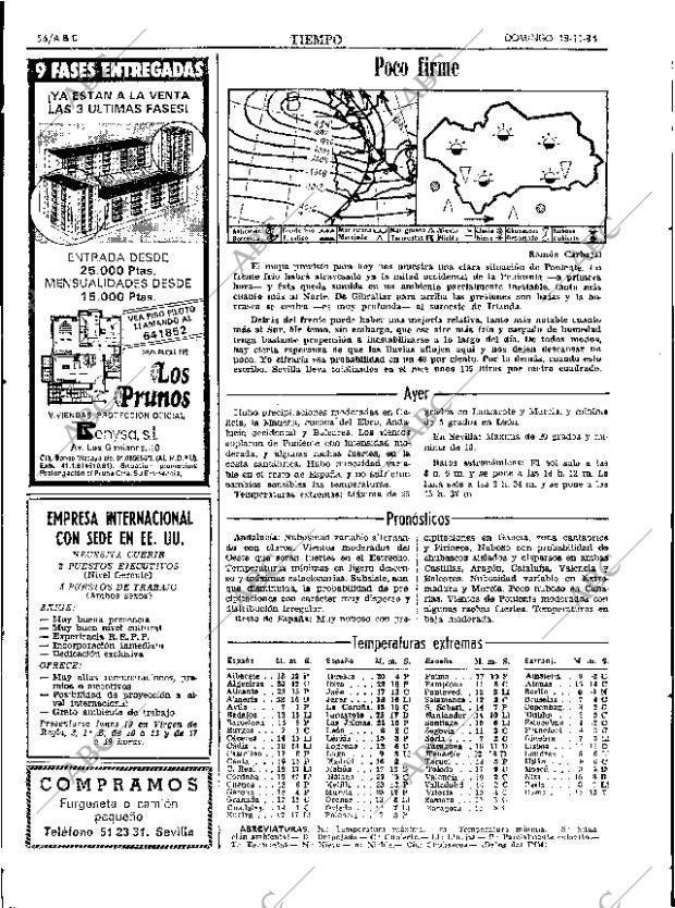 ABC SEVILLA 18-11-1984 página 56