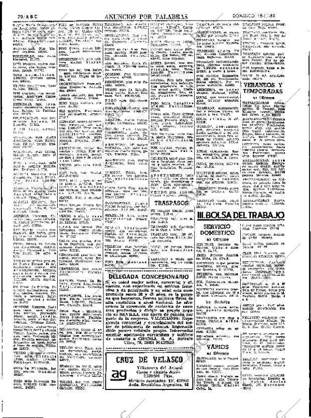 ABC SEVILLA 18-11-1984 página 70