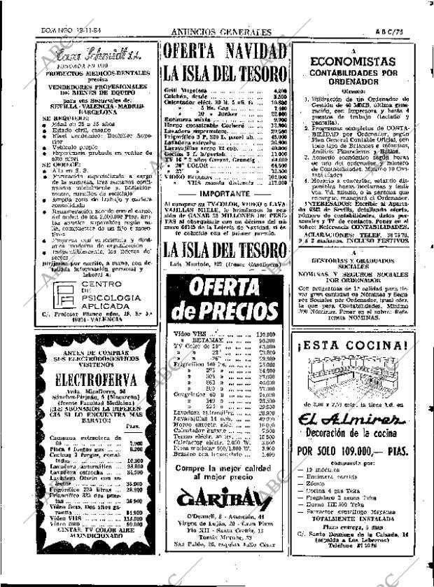 ABC SEVILLA 18-11-1984 página 75