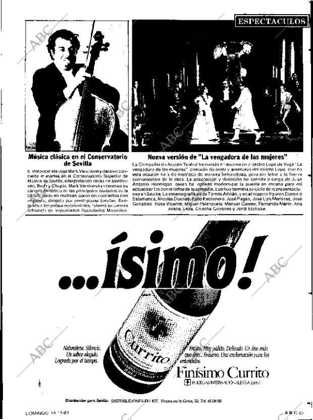 ABC SEVILLA 18-11-1984 página 93