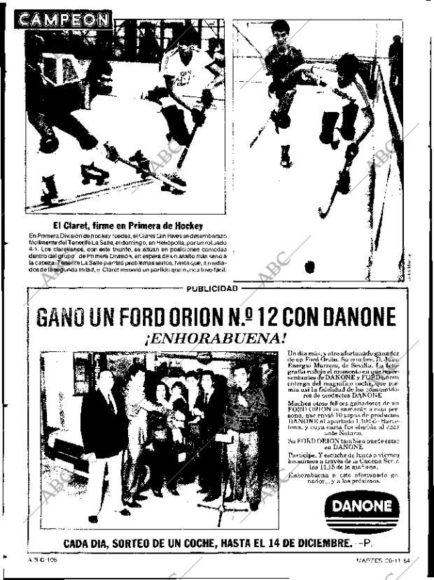 ABC SEVILLA 20-11-1984 página 106