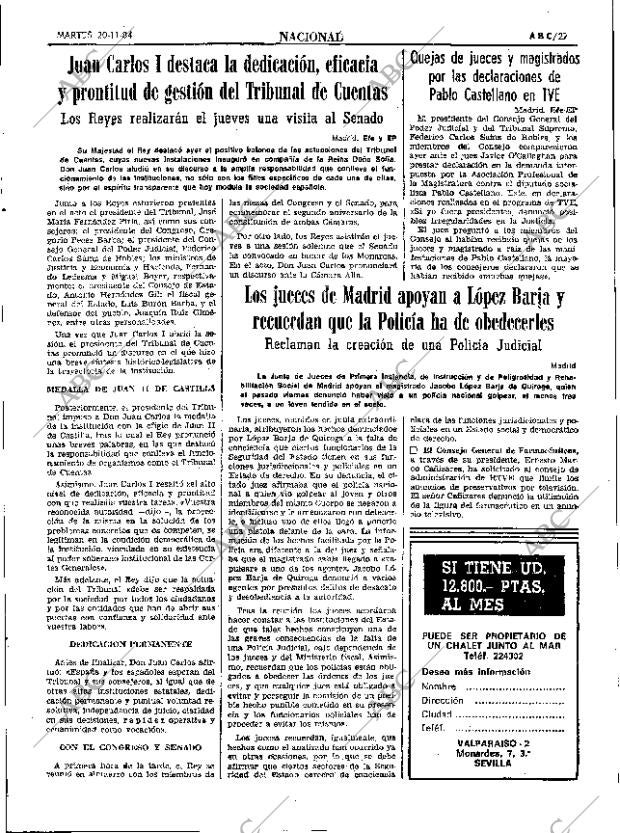 ABC SEVILLA 20-11-1984 página 27