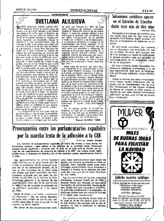 ABC SEVILLA 20-11-1984 página 35