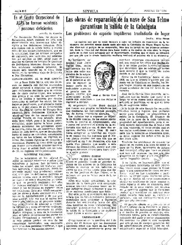 ABC SEVILLA 20-11-1984 página 46