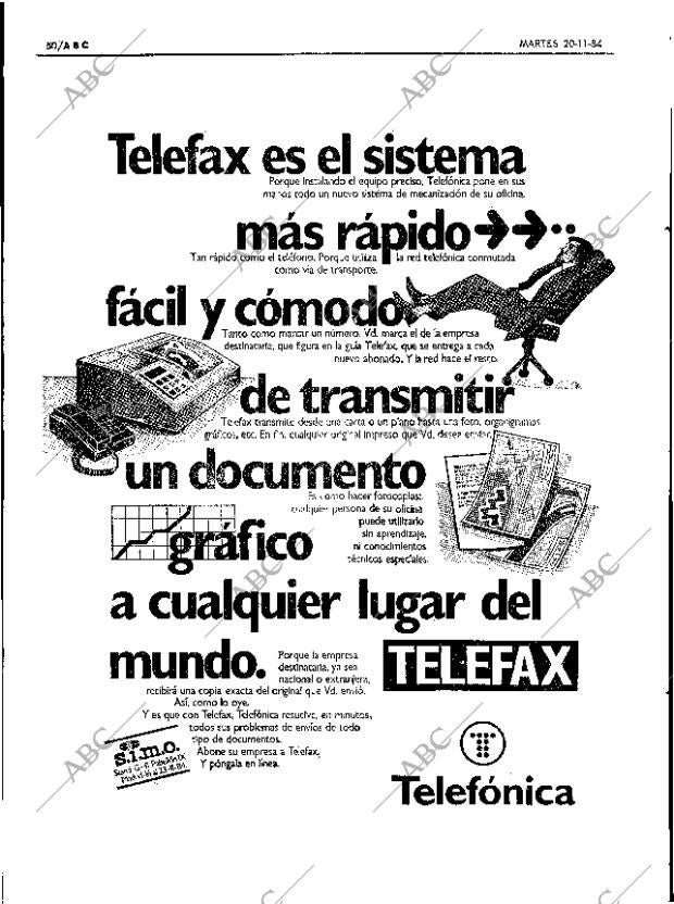 ABC SEVILLA 20-11-1984 página 50