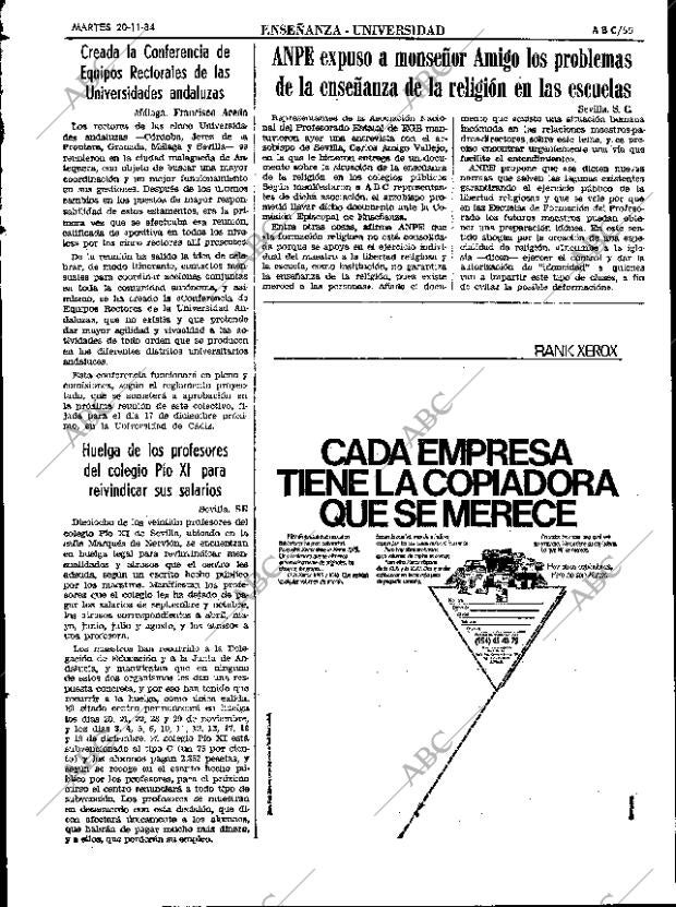 ABC SEVILLA 20-11-1984 página 55
