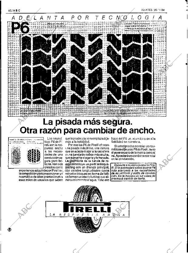 ABC SEVILLA 20-11-1984 página 62