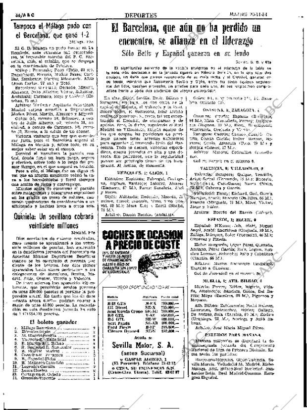 ABC SEVILLA 20-11-1984 página 66