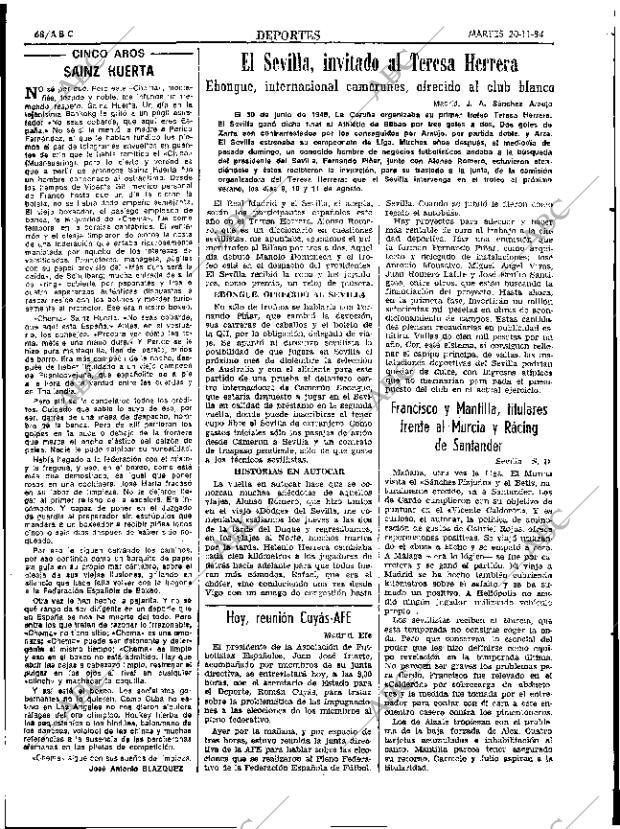 ABC SEVILLA 20-11-1984 página 68