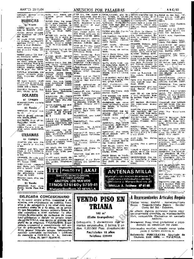 ABC SEVILLA 20-11-1984 página 83