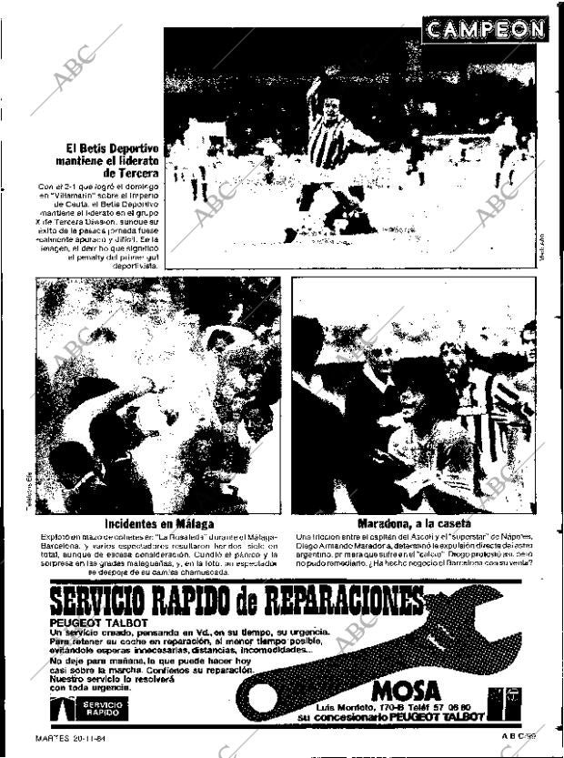ABC SEVILLA 20-11-1984 página 99