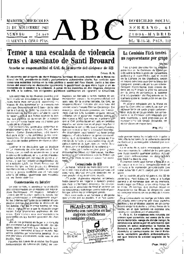 ABC MADRID 21-11-1984 página 13