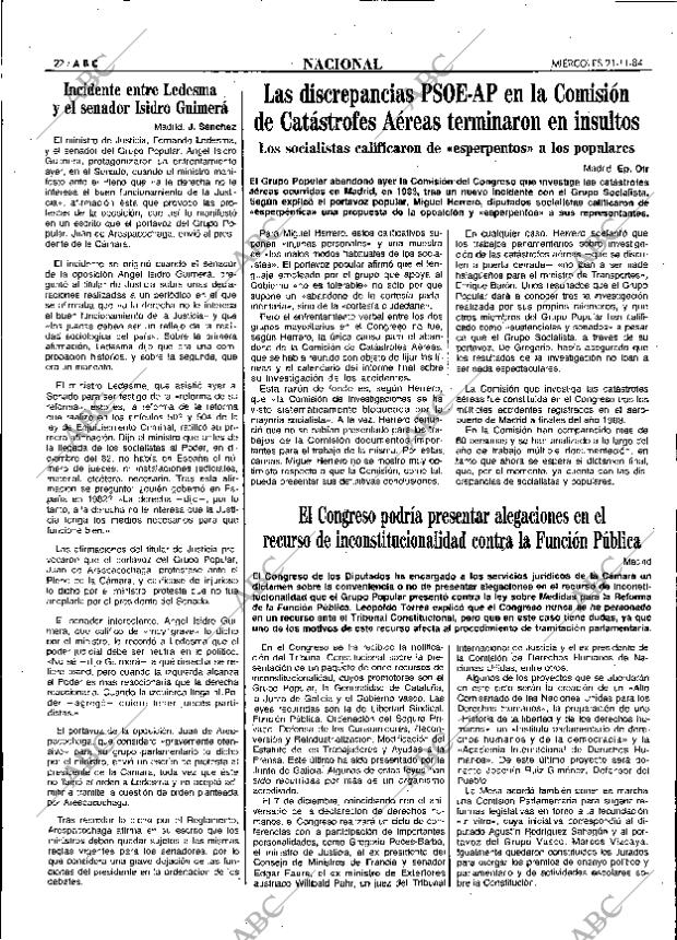 ABC MADRID 21-11-1984 página 22