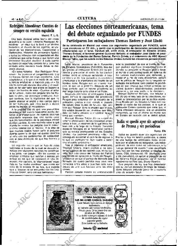 ABC MADRID 21-11-1984 página 48