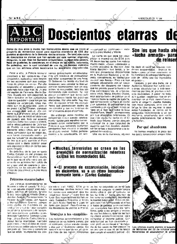 ABC MADRID 21-11-1984 página 56