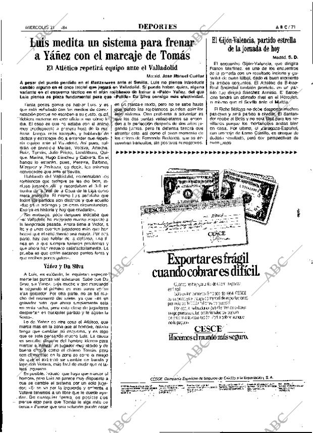 ABC MADRID 21-11-1984 página 71