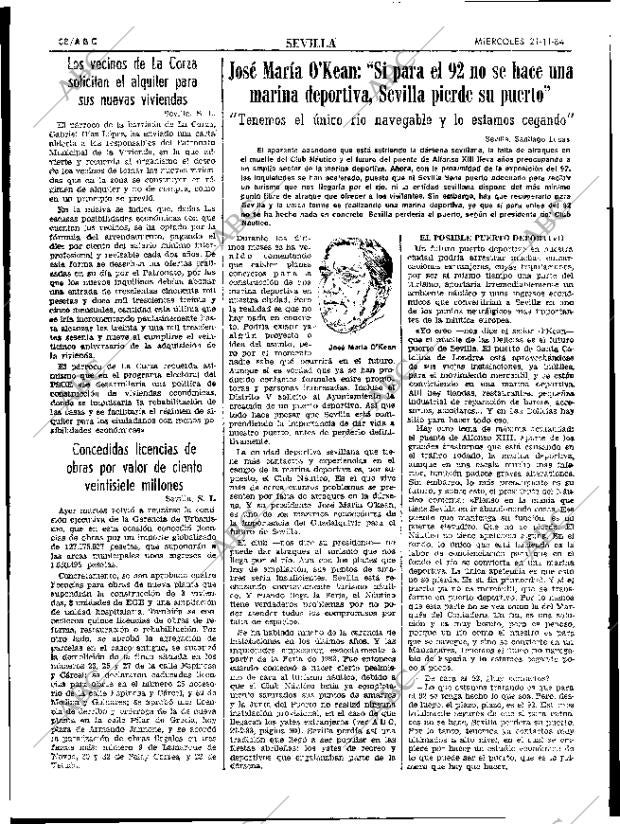 ABC SEVILLA 21-11-1984 página 38
