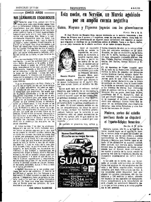 ABC SEVILLA 21-11-1984 página 63