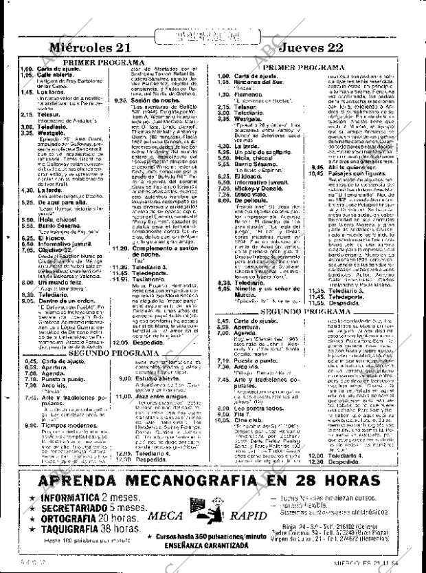 ABC SEVILLA 21-11-1984 página 90