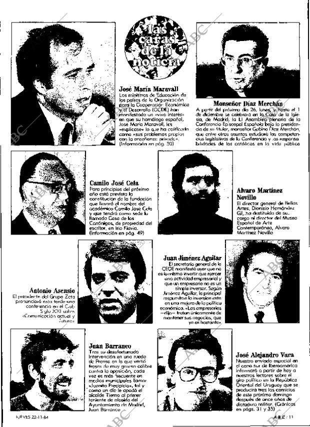 ABC MADRID 22-11-1984 página 11