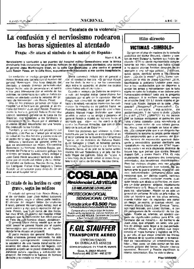 ABC MADRID 22-11-1984 página 21