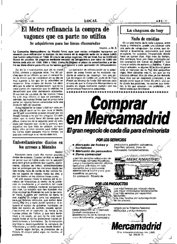 ABC MADRID 22-11-1984 página 41