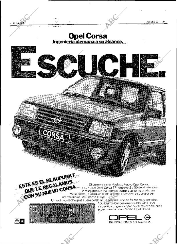 ABC MADRID 22-11-1984 página 46