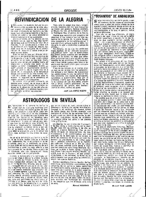 ABC SEVILLA 22-11-1984 página 20