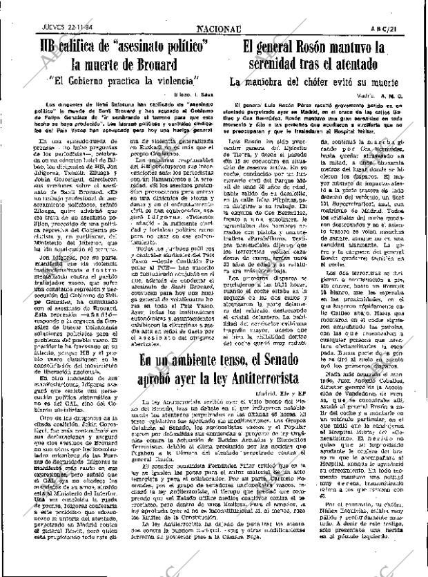 ABC SEVILLA 22-11-1984 página 21