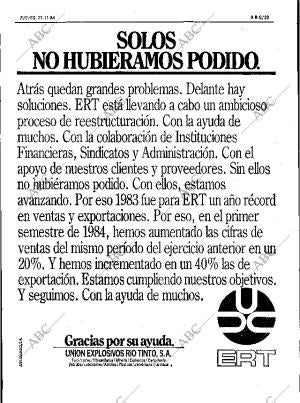 ABC SEVILLA 22-11-1984 página 23